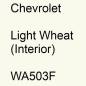 Preview: Chevrolet, Light Wheat (Interior), WA503F.